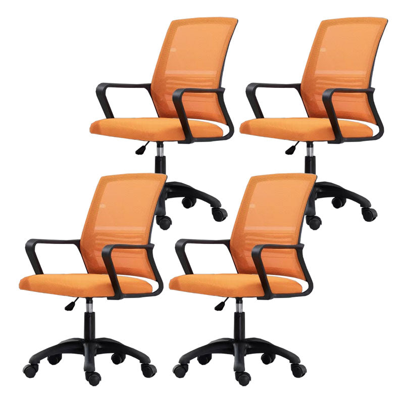 Moderne Fixed Arms Conference Chair Mesh Back Desk Chair für Büro