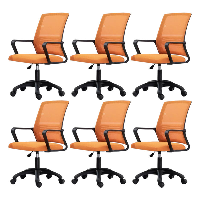 Moderne Fixed Arms Conference Chair Mesh Back Desk Chair für Büro