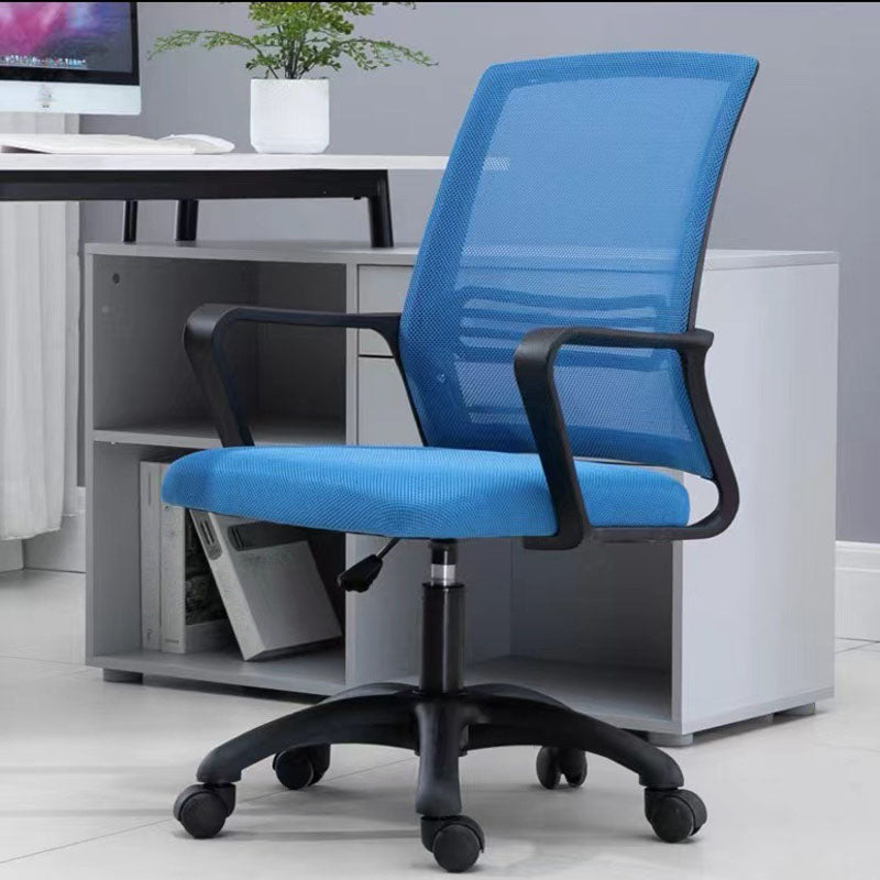 Moderne Fixed Arms Conference Chair Mesh Back Desk Chair für Büro