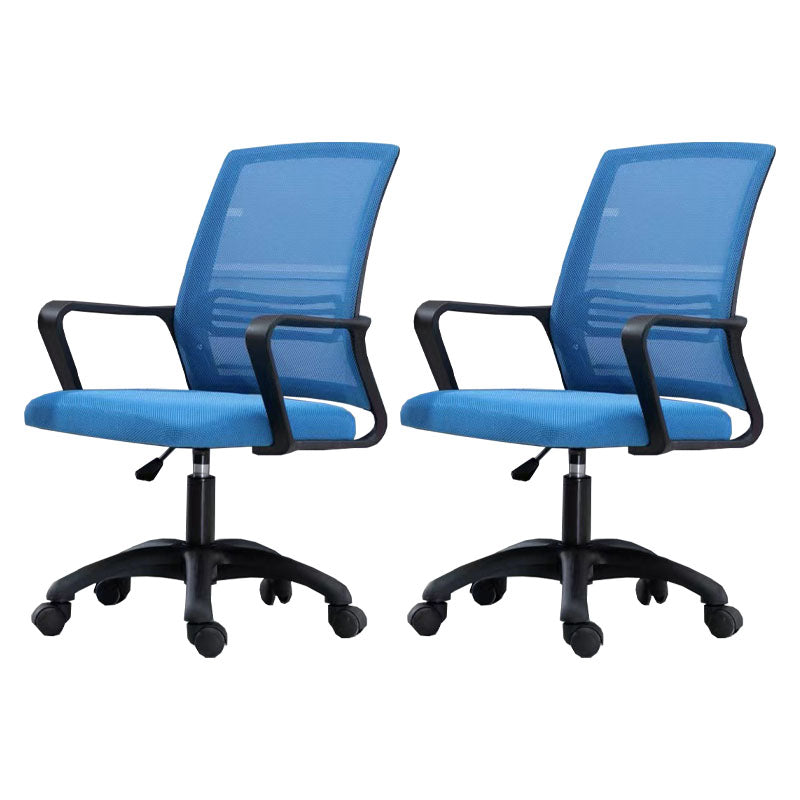 Moderne Fixed Arms Conference Chair Mesh Back Desk Chair für Büro