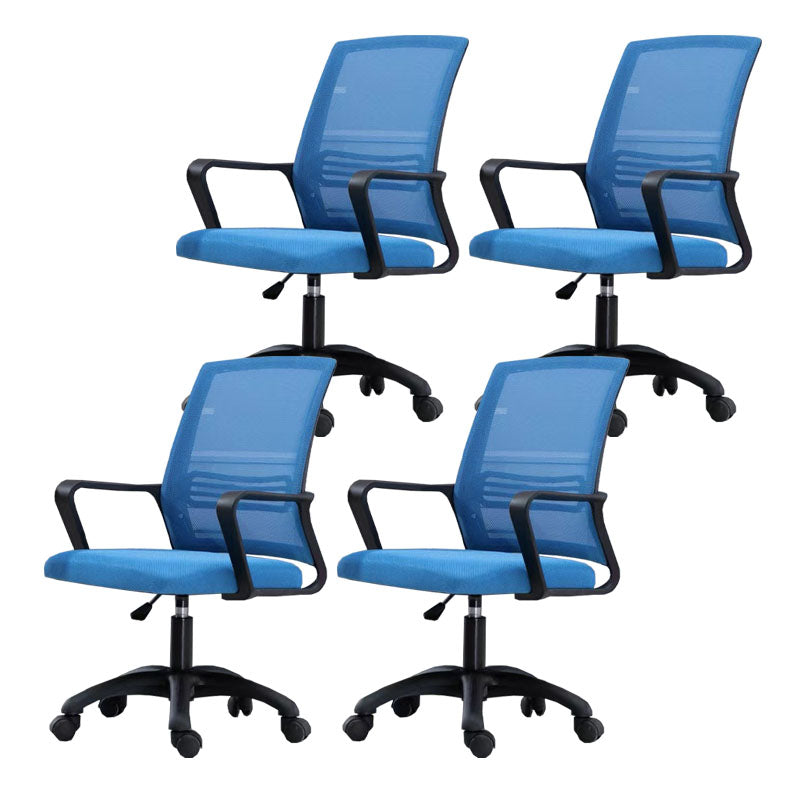 Moderne Fixed Arms Conference Chair Mesh Back Desk Chair für Büro