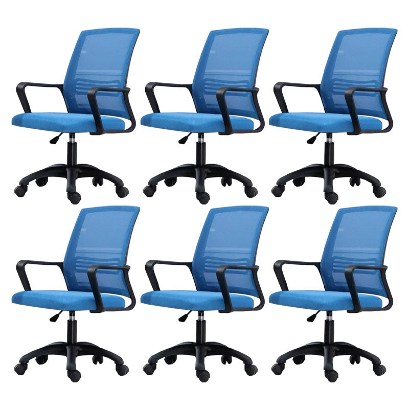Moderne Fixed Arms Conference Chair Mesh Back Desk Chair für Büro