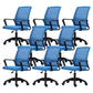 Moderne Fixed Arms Conference Chair Mesh Back Desk Chair für Büro