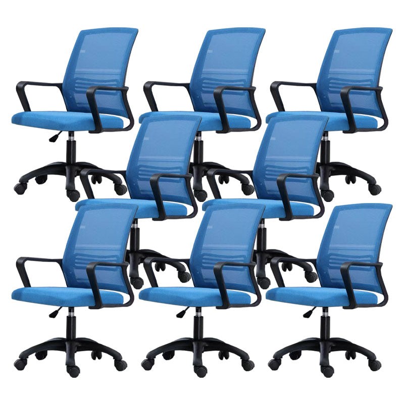 Moderne Fixed Arms Conference Chair Mesh Back Desk Chair für Büro