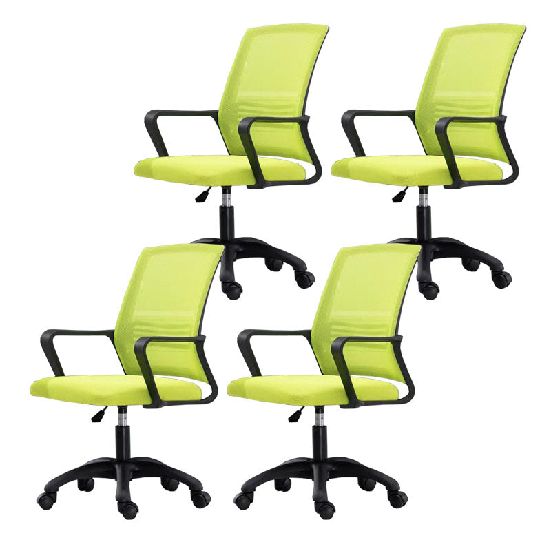 Moderne Fixed Arms Conference Chair Mesh Back Desk Chair für Büro