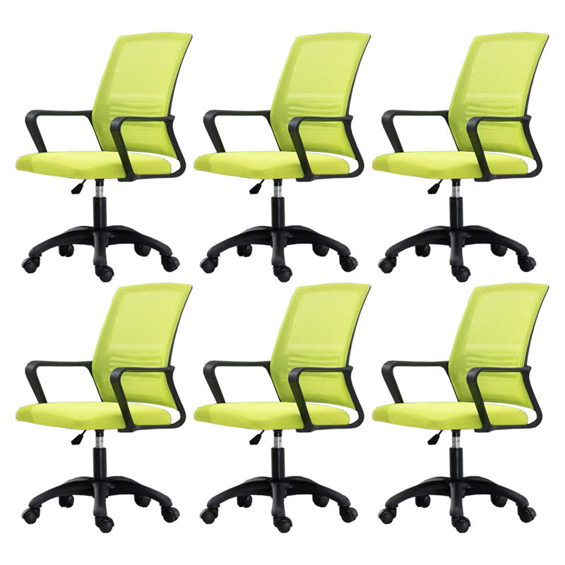 Moderne Fixed Arms Conference Chair Mesh Back Desk Chair für Büro