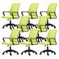 Moderne Fixed Arms Conference Chair Mesh Back Desk Chair für Büro