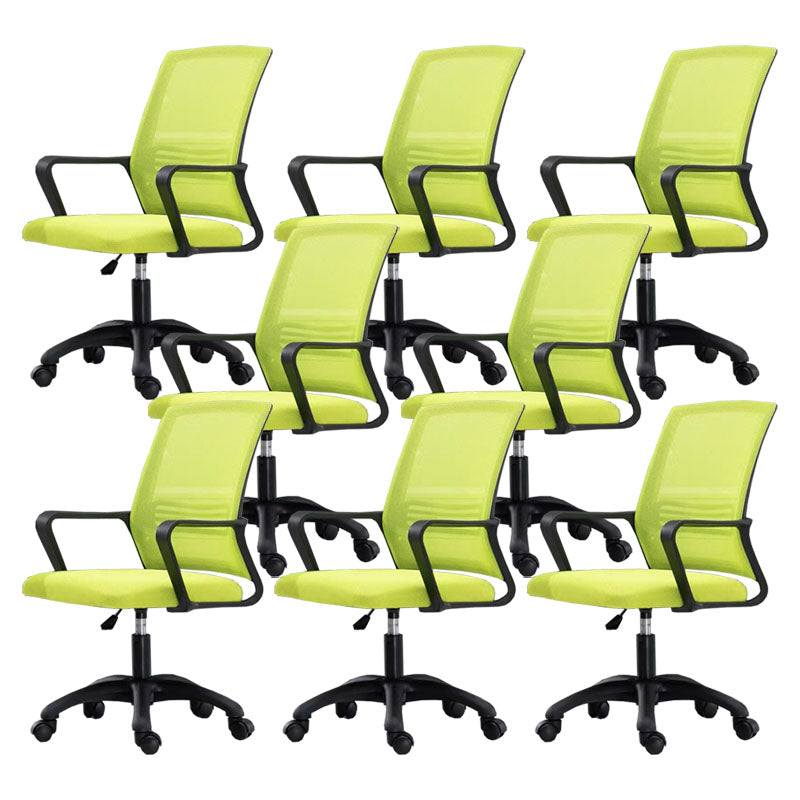 Moderne Fixed Arms Conference Chair Mesh Back Desk Chair für Büro