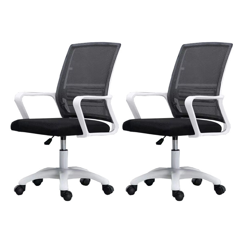 Moderne Fixed Arms Conference Chair Mesh Back Desk Chair für Büro