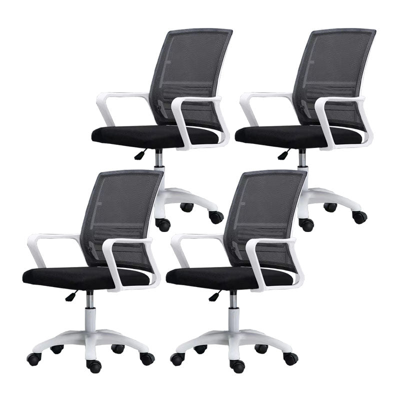 Moderne Fixed Arms Conference Chair Mesh Back Desk Chair für Büro