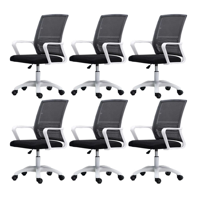 Moderne Fixed Arms Conference Chair Mesh Back Desk Chair für Büro