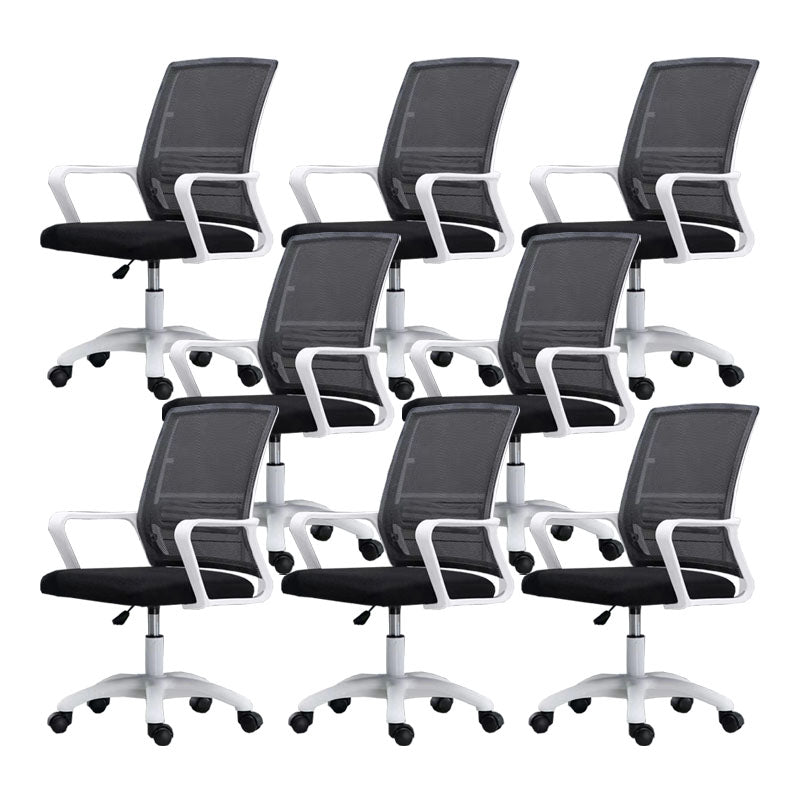 Moderne Fixed Arms Conference Chair Mesh Back Desk Chair für Büro