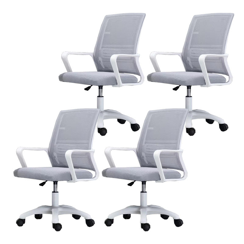 Moderne Fixed Arms Conference Chair Mesh Back Desk Chair für Büro