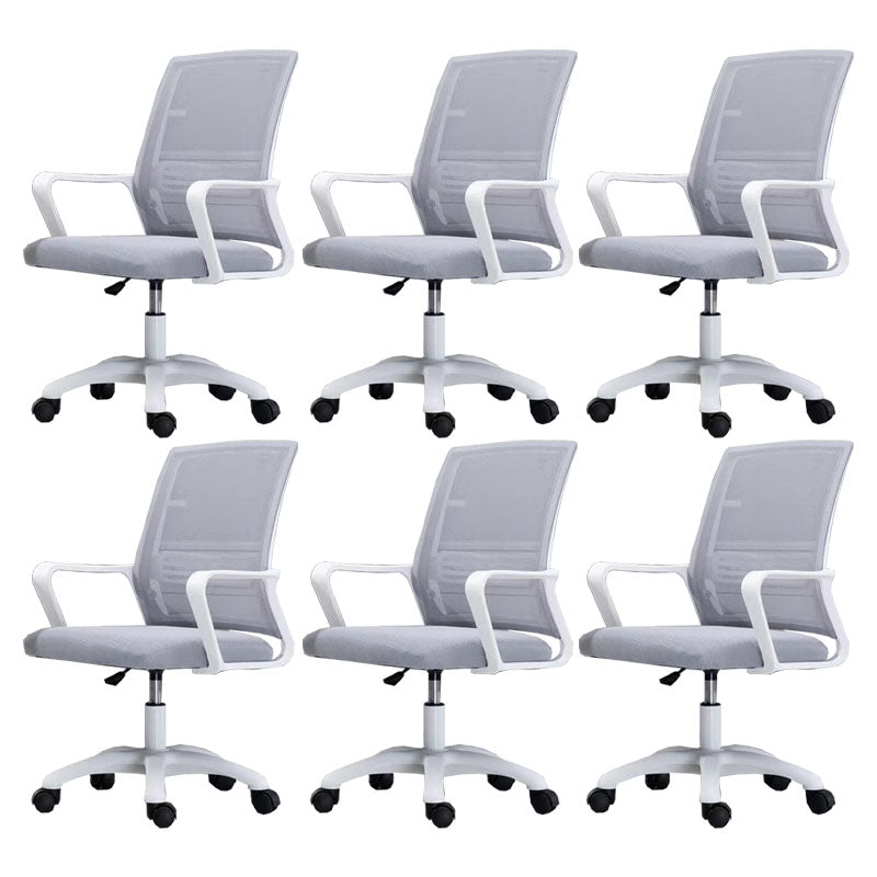 Moderne Fixed Arms Conference Chair Mesh Back Desk Chair für Büro