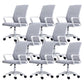 Moderne Fixed Arms Conference Chair Mesh Back Desk Chair für Büro