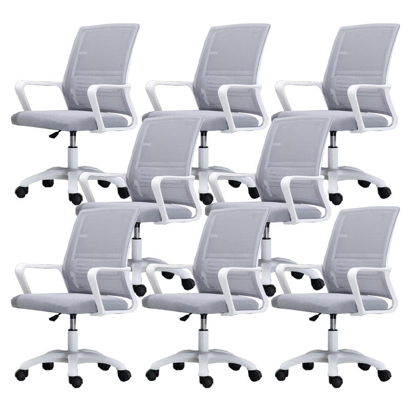 Moderne Fixed Arms Conference Chair Mesh Back Desk Chair für Büro