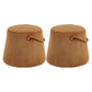 Fabric Standard Stool Modern Style Simple Household Round Footstool Yellow Velvet 2 Piece Set Clearhalo 'furn' 'furn_ottomans_poufs' 'Furniture' 'Living Room Furniture' 'Ottomans & Poufs' 'ottomans_poufs' 7314878