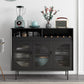 Servidor moderno de comedor Puertas de madera de madera servidor buffet con puertas para sala de estar