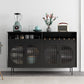 Servidor moderno de comedor Puertas de madera de madera servidor buffet con puertas para sala de estar
