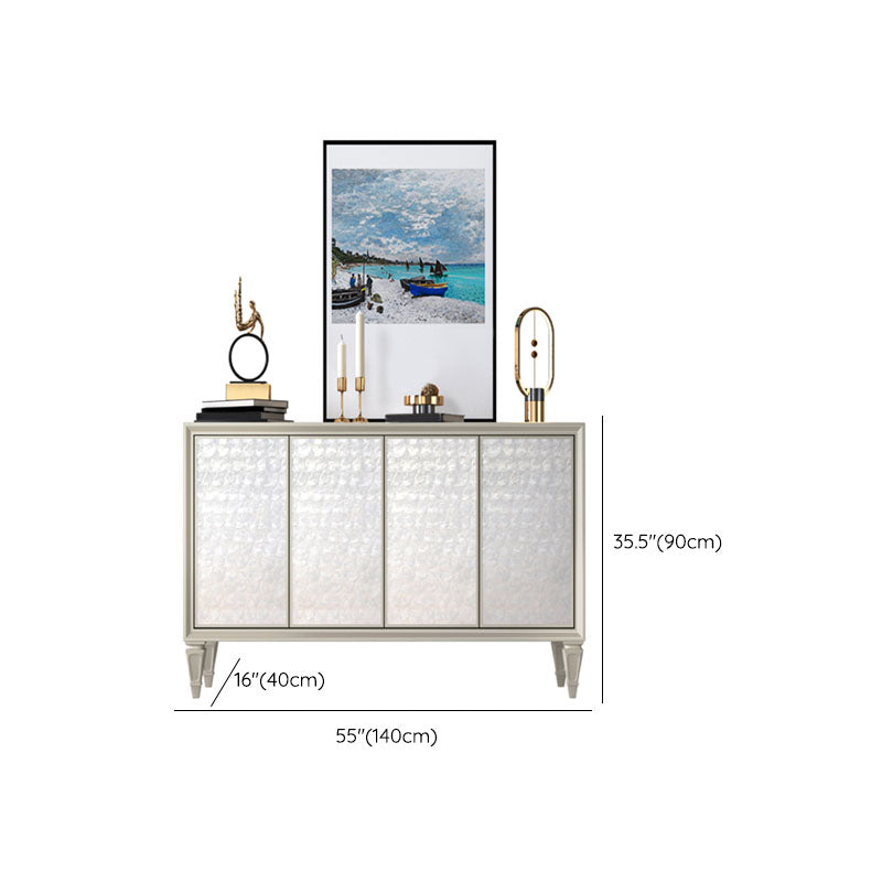 Stile moderno a buffet in legno ingegnerizzato per la sala da pranzo 35,4 pollici di altezza