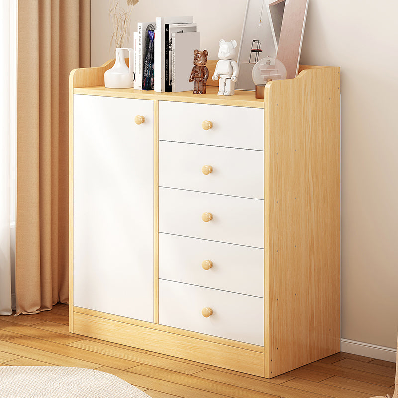 Contemporary Manufactured Wood Accent Cabinet Rectangle Storage Cabinet with Drawer Clearhalo 'Cabinets & Chests' 'cabinets_chests' 'furn' 'furn_cabinets_chests' 'Furniture' 'Living Room Furniture' 7315041