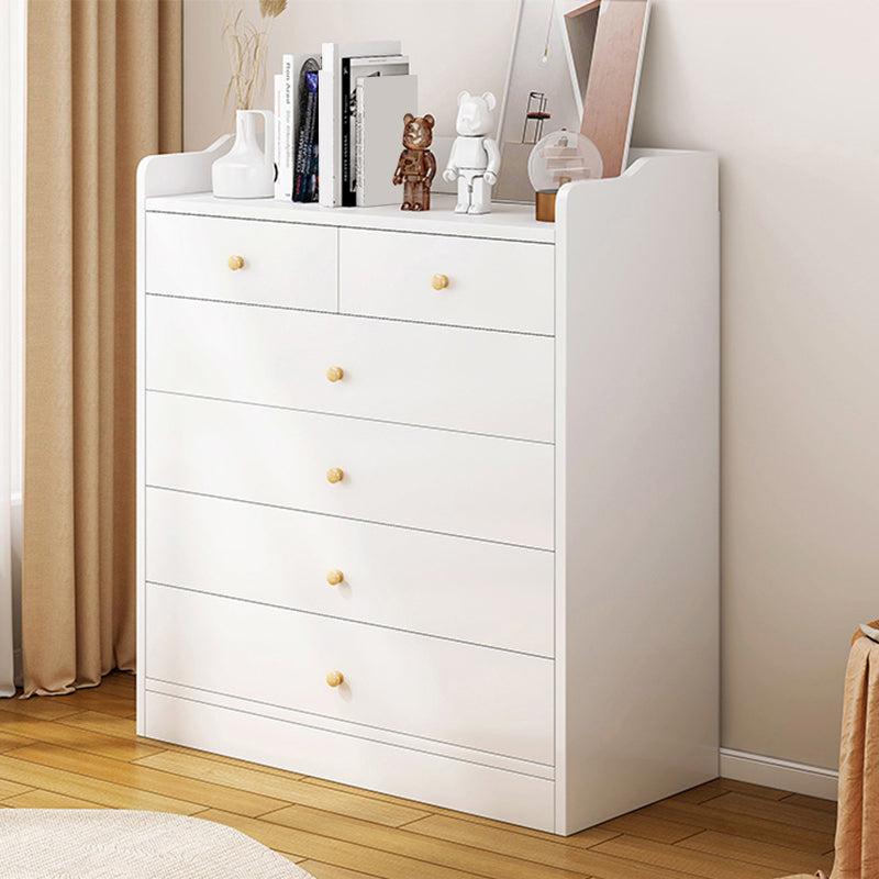 Contemporary Manufactured Wood Accent Cabinet Rectangle Storage Cabinet with Drawer 24"L x 13"W x 33"H White 6 Clearhalo 'Cabinets & Chests' 'cabinets_chests' 'furn' 'furn_cabinets_chests' 'Furniture' 'Living Room Furniture' 7315043