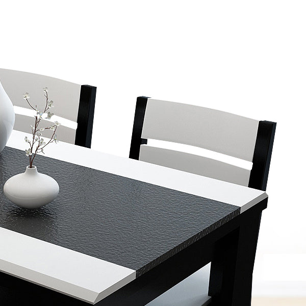 Mesa de comedor de piedra industrial de las piernas del rectángulo 4 de la mesa de cena de la cocina