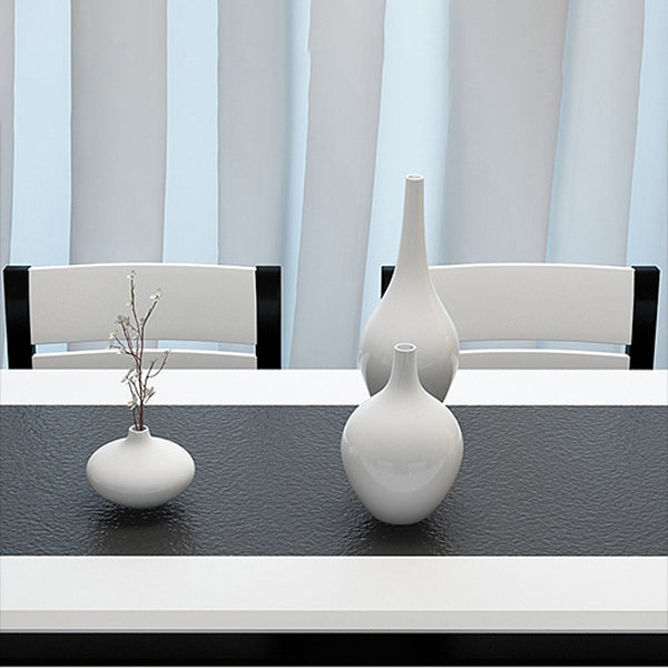 Mesa de comedor de piedra industrial de las piernas del rectángulo 4 de la mesa de cena de la cocina