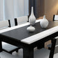 Mesa de comedor de piedra industrial de las piernas del rectángulo 4 de la mesa de cena de la cocina