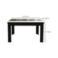 Mesa de comedor de piedra industrial de las piernas del rectángulo 4 de la mesa de cena de la cocina