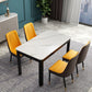 Eetkamer industriële eettafel 4 poten rechthoekige eettafel