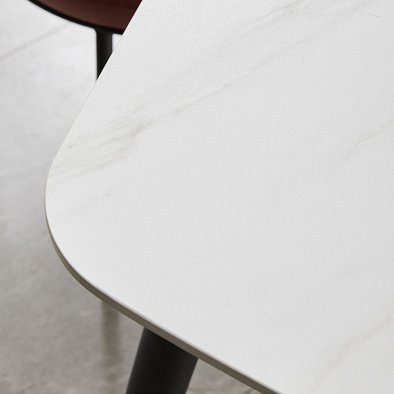 Eetkamer industriële eettafel 4 poten rechthoekige eettafel