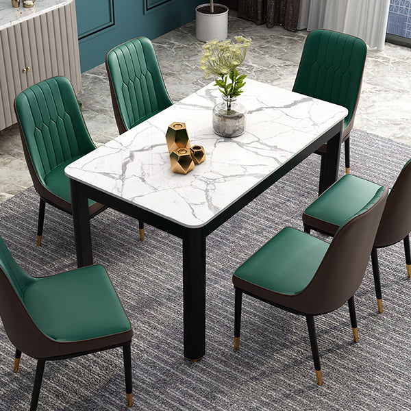 Eetkamer industriële eettafel 4 poten rechthoekige eettafel