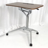 Modern Style Wooden Office Desk Rectangular Shape Movable Table with Wheels for Office Clearhalo 'furn' 'furn_office_desk' 'Furniture' 'Office Desks' 'Office Furniture' 'office_desk' 7316030