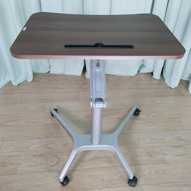 Modern Style Wooden Office Desk Rectangular Shape Movable Table with Wheels for Office Clearhalo 'furn' 'furn_office_desk' 'Furniture' 'Office Desks' 'Office Furniture' 'office_desk' 7316031