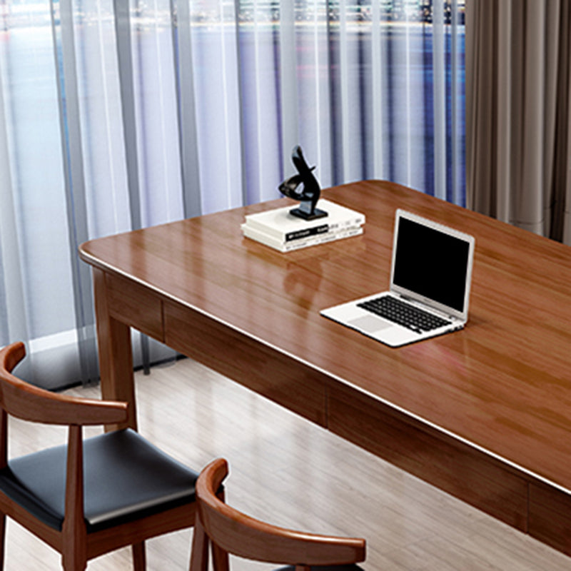 Moderne 4 -Bein -Büroschreibtisch Haus Holz Rechteck Schreibtisch Schreibtisch