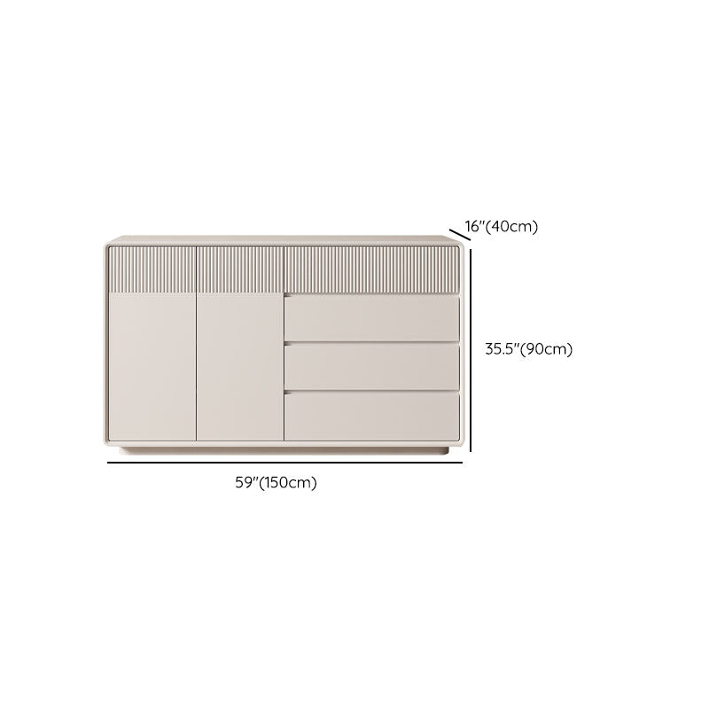 Tocador combinado horizontal contemporáneo tocador de almacenamiento de madera para dormitorio