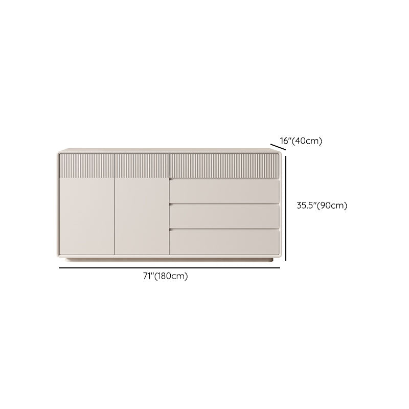 Tocador combinado horizontal contemporáneo tocador de almacenamiento de madera para dormitorio