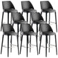Scandinavian Faux Leather Bar Stools Solid Wood Stool with Footrest Black 8 Piece Set Clearhalo 'Bar Furniture' 'Bar Stools' 'bar_stools' 'furn' 'furn_bar_stools' 'Furniture' 'Kitchen & Dining Furniture' 7316491