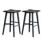 Solid Wood Dining Stools Black Armless Bar Stools with Footrest Black 2 Piece Set Clearhalo 'Bar Furniture' 'Bar Stools' 'bar_stools' 'furn' 'furn_bar_stools' 'Furniture' 'Kitchen & Dining Furniture' 7316496
