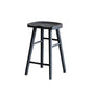 Solid Wood Dining Stools Black Armless Bar Stools with Footrest Clearhalo 'Bar Furniture' 'Bar Stools' 'bar_stools' 'furn' 'furn_bar_stools' 'Furniture' 'Kitchen & Dining Furniture' 7316501