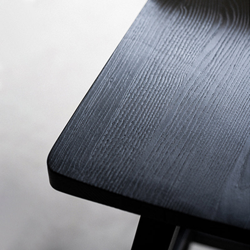 Solid Wood Dining Stools Black Armless Bar Stools with Footrest Clearhalo 'Bar Furniture' 'Bar Stools' 'bar_stools' 'furn' 'furn_bar_stools' 'Furniture' 'Kitchen & Dining Furniture' 7316506