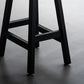 Solid Wood Dining Stools Black Armless Bar Stools with Footrest Clearhalo 'Bar Furniture' 'Bar Stools' 'bar_stools' 'furn' 'furn_bar_stools' 'Furniture' 'Kitchen & Dining Furniture' 7316508