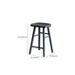Solid Wood Dining Stools Black Armless Bar Stools with Footrest Clearhalo 'Bar Furniture' 'Bar Stools' 'bar_stools' 'furn' 'furn_bar_stools' 'Furniture' 'Kitchen & Dining Furniture' 7316530