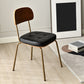 Contemporary Upholstered Armless Chair Indoor Faux Leather Dining Chair