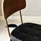 Contemporary Upholstered Armless Chair Indoor Faux Leather Dining Chair
