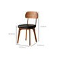 Contemporary Upholstered Armless Chair Indoor Faux Leather Dining Chair