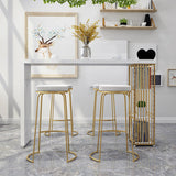 Table de bar à bois massif table rectangle avec étagères de rangement