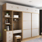 Modern Artificial Wood Wardrobe Freestanding Wardrobe with Sliding Doors