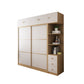 Modern Artificial Wood Wardrobe Freestanding Wardrobe with Sliding Doors